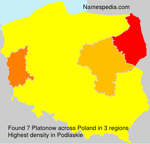 Surname Platonow in Poland Surname Platonow in Poland