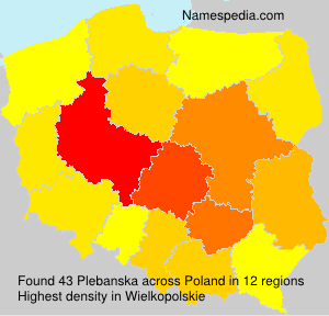 Surname Plebanska in Poland Surname Plebanska in Poland