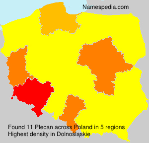 Surname Plecan in Poland Surname Plecan in Poland