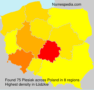 Surname Plesiak in Poland Surname Plesiak in Poland