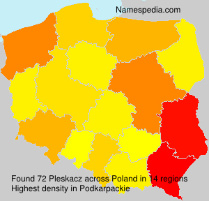 Surname Pleskacz in Poland Surname Pleskacz in Poland