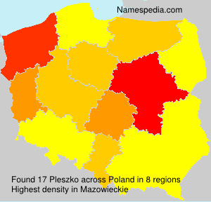 Surname Pleszko in Poland Surname Pleszko in Poland