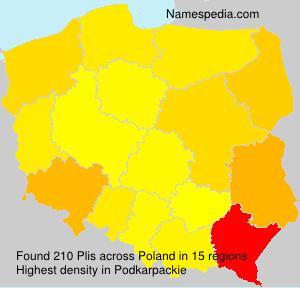 Surname Plis in Poland Surname Plis in Poland