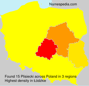 Surname Plisiecki in Poland Surname Plisiecki in Poland