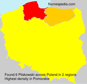 Surname Pliskowski in Poland Surname Pliskowski in Poland