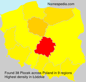 Surname Plocek in Poland Surname Plocek in Poland