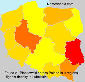 Surname Plonkowski in Poland Surname Plonkowski in Poland