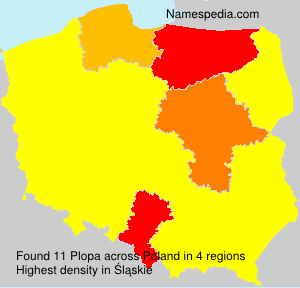 Surname Plopa in Poland Surname Plopa in Poland