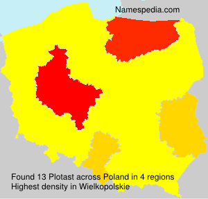 Surname Plotast in Poland Surname Plotast in Poland