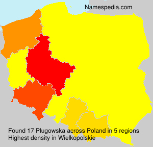 Surname Plugowska in Poland Surname Plugowska in Poland