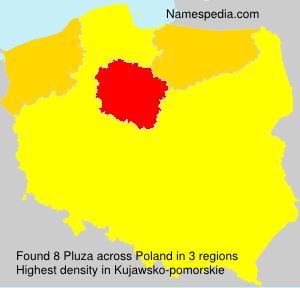 Surname Pluza in Poland Surname Pluza in Poland
