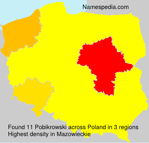 Surname Pobikrowski in Poland Surname Pobikrowski in Poland