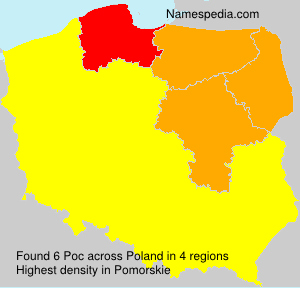 Surname Poc in Poland Surname Poc in Poland