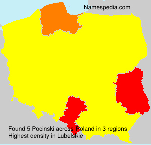 Surname Pocinski in Poland Surname Pocinski in Poland