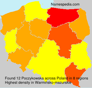 Surname Poczykowska in Poland Surname Poczykowska in Poland