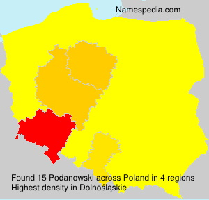 Surname Podanowski in Poland Surname Podanowski in Poland