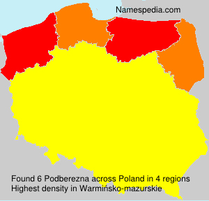 Surname Podberezna in Poland Surname Podberezna in Poland