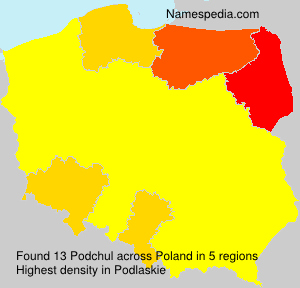 Surname Podchul in Poland Surname Podchul in Poland