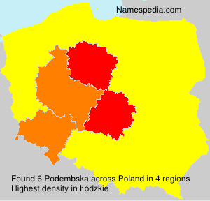 Surname Podembska in Poland Surname Podembska in Poland