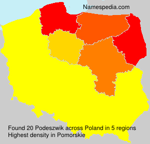 Surname Podeszwik in Poland Surname Podeszwik in Poland