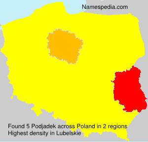 Surname Podjadek in Poland Surname Podjadek in Poland