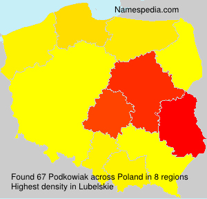Surname Podkowiak in Poland Surname Podkowiak in Poland