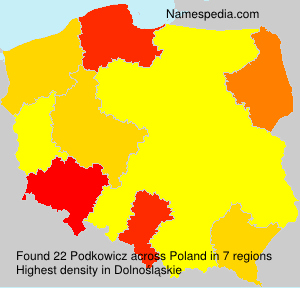 Surname Podkowicz in Poland Surname Podkowicz in Poland