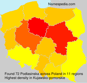 Surname Podlasinska in Poland Surname Podlasinska in Poland