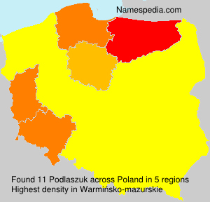 Surname Podlaszuk in Poland Surname Podlaszuk in Poland