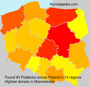 Surname Podlecka in Poland Surname Podlecka in Poland