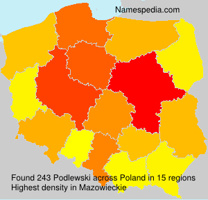 Surname Podlewski in Poland Surname Podlewski in Poland