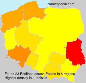 Surname Podlipna in Poland Surname Podlipna in Poland
