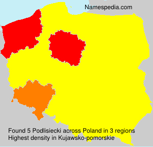 Surname Podlisiecki in Poland Surname Podlisiecki in Poland