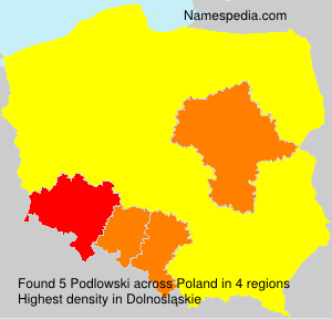 Surname Podlowski in Poland Surname Podlowski in Poland