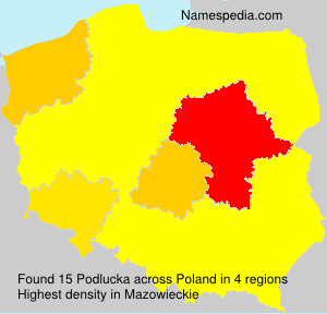 Surname Podlucka in Poland Surname Podlucka in Poland