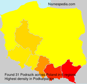 Surname Podrazik in Poland Surname Podrazik in Poland