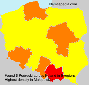 Surname Podrecki in Poland Surname Podrecki in Poland