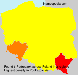Surname Podrouzek in Poland Surname Podrouzek in Poland
