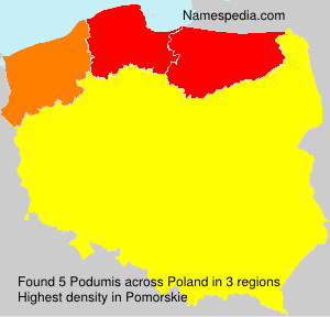 Surname Podumis in Poland Surname Podumis in Poland