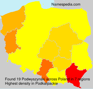 Surname Podwyszynski in Poland Surname Podwyszynski in Poland