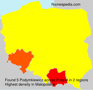 Surname Podymkiewicz in Poland Surname Podymkiewicz in Poland