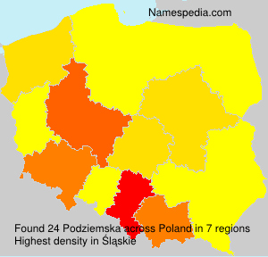 Surname Podziemska in Poland Surname Podziemska in Poland