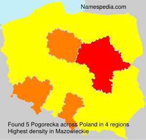 Surname Pogorecka in Poland Surname Pogorecka in Poland