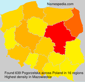 Surname Pogorzelska in Poland Surname Pogorzelska in Poland