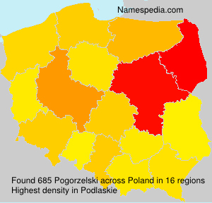 Surname Pogorzelski in Poland Surname Pogorzelski in Poland