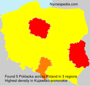 Surname Poklacka in Poland Surname Poklacka in Poland
