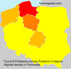 Surname Poklewska in Poland Surname Poklewska in Poland