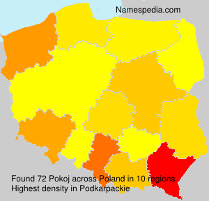 Surname Pokoj in Poland Surname Pokoj in Poland