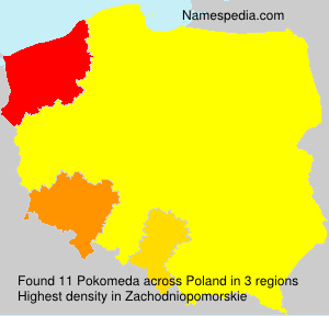Surname Pokomeda in Poland