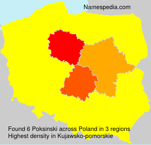 Surname Poksinski in Poland Surname Poksinski in Poland
